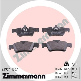 Zimmermann® - Rear Disc Brake Pad Set