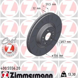 Zimmermann® - Coat-Z Vented Front Brake Rotor