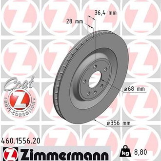 Zimmermann® - Coat-Z Rear Brake Rotor