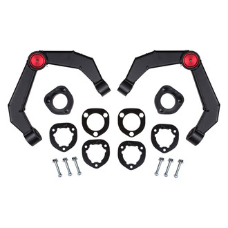 Zone Offroad® - 2" Adventure Series Front Upper Leveling Control Arm Kit with Nitro Shocks