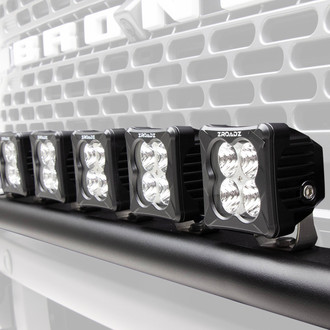 ZROADZ® - Front Bumper Bolt-on 3" 6x20W Cube Flood Beam LED Light Kit