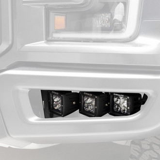 ZROADZ® - Front Bumper Bolt-on 3" 2x20W/2x12W Cube Flood Beam White/Amber LED Light Kit