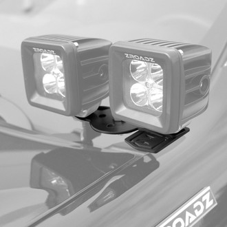 ZROADZ® - Dual Adapter Mild Steel Bolt-on Hood Hinge Plate for Two 3" LED Pod Lights