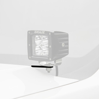ZROADZ® - Mild Steel Bolt-on Hood Hinge Mounts for Two 3" LED Pod Lights