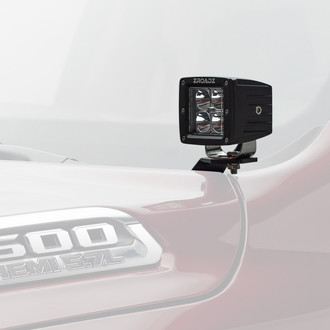 ZROADZ® - Hood Hinge Bolt-on 2x20W Cube Flood Beam LED Pod Lights