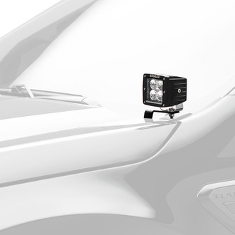 ZROADZ® - Hood Hinge Bolt-on 3" 2x20W Cube Flood Beam LED Light Kit