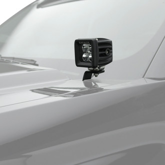 ZROADZ® - Mild Steel Bolt-on Hood Hinge Mounts for Two 3" LED Pod Lights