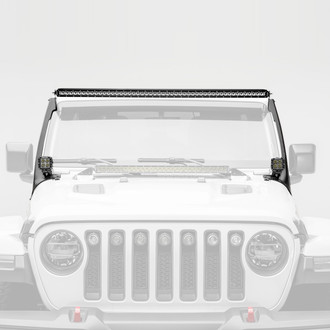 ZROADZ® - Roof Slim Bolt-on 50" and Two 3" 250W/2x20W Combo Beam LED Light Bar Kit