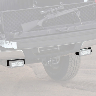 ZROADZ® - Mild Steel Bolt-on Rear Bumper Mounts for Two 6" LED Light Bars