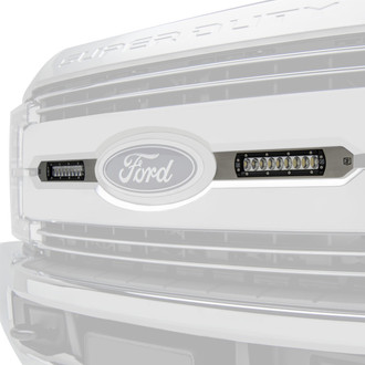 ZROADZ® - Grille OE Bolt-on 6" 2x30W Slim Brushed Housing Combo Beam LED Light Bars