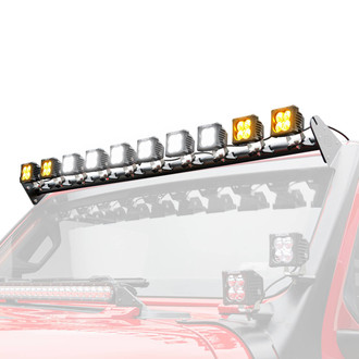 ZROADZ® - Roof Bolt-on 3" 10x20W Cube Flood Beam White/Amber LED Light Kit